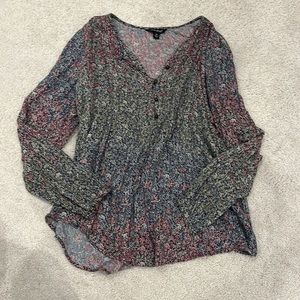 Lucky Brand Henley Blouse